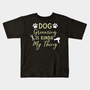 Dog Grooming Kids T-Shirt